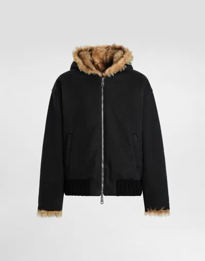 DOLCE & GABBANA REVERSIBLE HOODED SWEATSHIRT