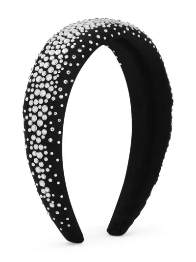DOLCE & GABBANA RHINESTONE-EMBELLISHED SATIN HEADBAND