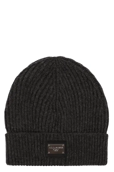 DOLCE & GABBANA DOLCE & GABBANA RIBBED KNIT BEANIE