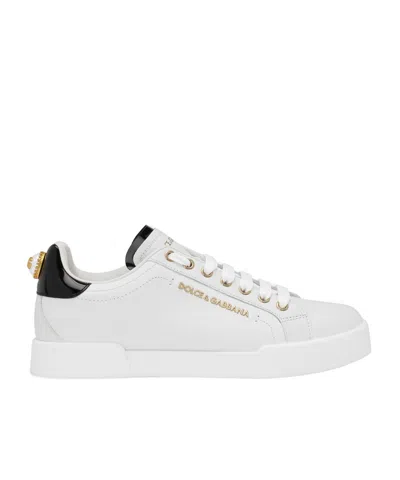 DOLCE & GABBANA DOLCE  GABBANA PORTOFINO LOGO LETTERING SNEAKERS
