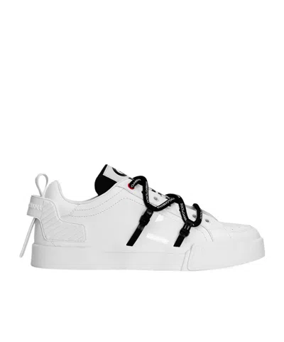 DOLCE & GABBANA DOLCE  GABBANA PORTOFINO LOGO PRINTED SNEAKERS