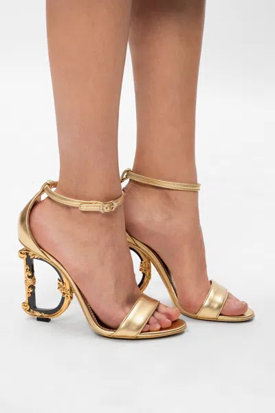 DOLCE & GABBANA DOLCE & GABBANA SANDALS WITH DISTINCTIVE HEEL