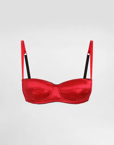 DOLCE & GABBANA SATIN BALCONETTE BRA