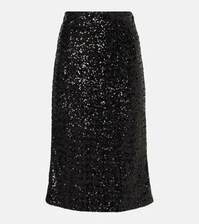 DOLCE & GABBANA SEQUINED MIDI SKIRT