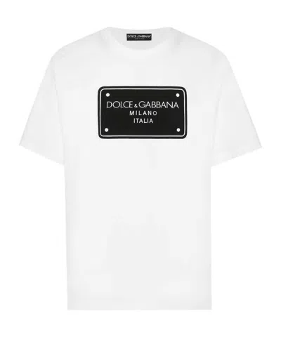 DOLCE & GABBANA DOLCE  GABBANA LOGO PRINTED CREWNECK T-SHIRT