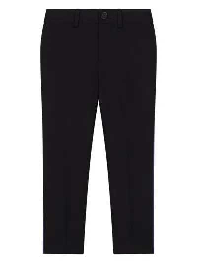 DOLCE & GABBANA SIDE-BAND WOOL TROUSERS