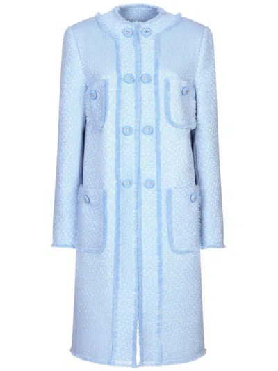 DOLCE & GABBANA DNA SINGLE-BREASTED BOUCLÉ COAT