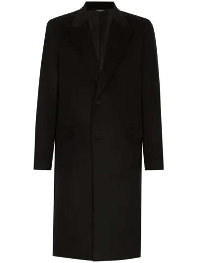 DOLCE & GABBANA SINGLE-BREASTED CASHMERE COAT