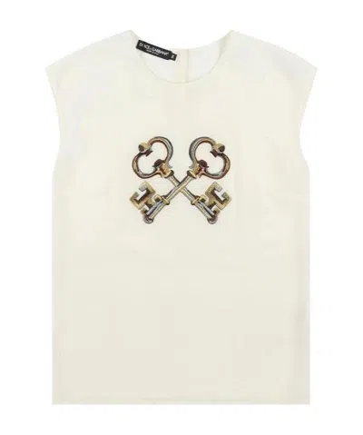 DOLCE & GABBANA SLEEVELESS T-SHIRT