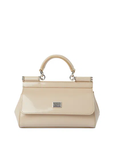 DOLCE & GABBANA SMALL SICILY BAG IN POLISHED CALFSKIN