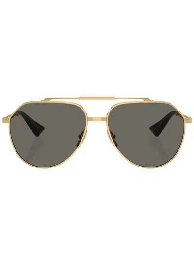 DOLCE & GABBANA STEFANO AVIATOR-FRAME SUNGLASSES
