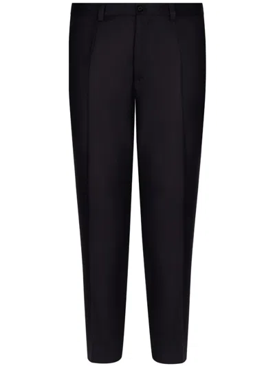 DOLCE & GABBANA FLANNEL TAILORED TROUSERS