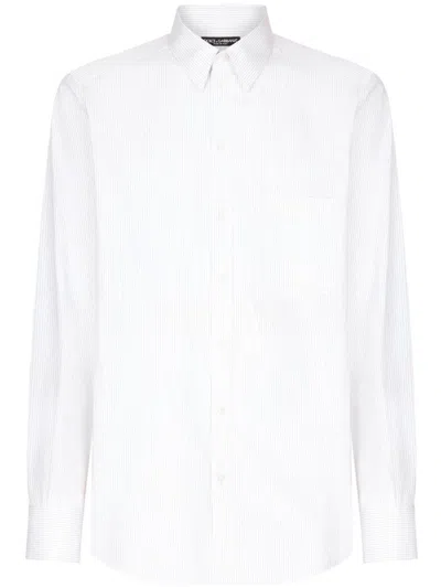 DOLCE & GABBANA STRIPED COTTON SHIRT