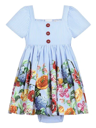 DOLCE & GABBANA STRIPED DRESS