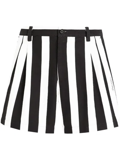 DOLCE & GABBANA STRIPED SHORTS
