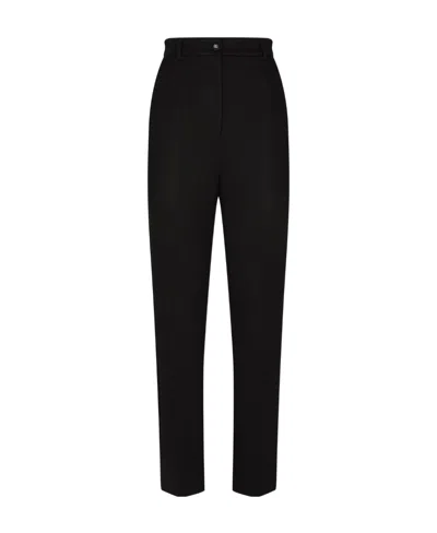 DOLCE & GABBANA DOLCE  GABBANA HIGH WAIST MILANO RIB PANTS
