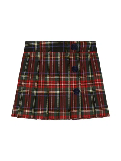 DOLCE & GABBANA TARTAN-CHECK PRINT SKIRT