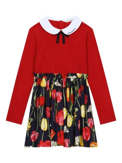 DOLCE & GABBANA TULIP PRINT DRESS