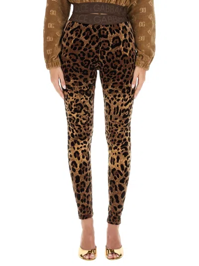 DOLCE & GABBANA DOLCE & GABBANA WOMEN CHENILLE LEGGINGS