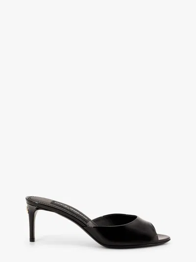 DOLCE & GABBANA DOLCE & GABBANA WOMEN DOLCE & GABBANA BLACK SANDALS