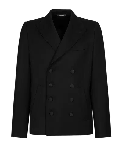 DOLCE & GABBANA DOLCE  GABBANA DOUBLE-BREASTED SATIN JACKET