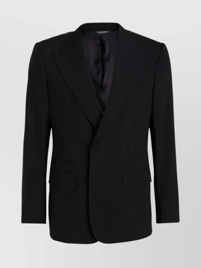 DOLCE & GABBANA VIRGIN WOOL SINGLE-BREASTED BLAZER