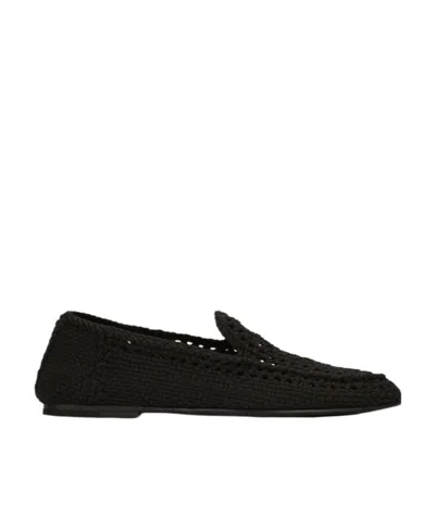 DOLCE & GABBANA DOLCE  GABBANA WOVEN LOAFERS