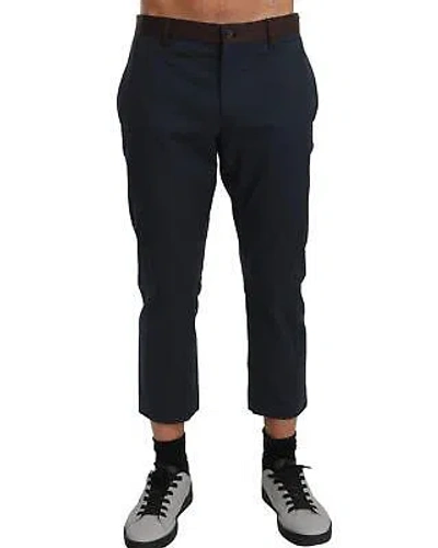 DOLCE & GABBANA DOLCE & GABBANA WUNDERSCHONE GESTREIFTE VERKURZTE HOSE - PANTS - BROWN -SIZE