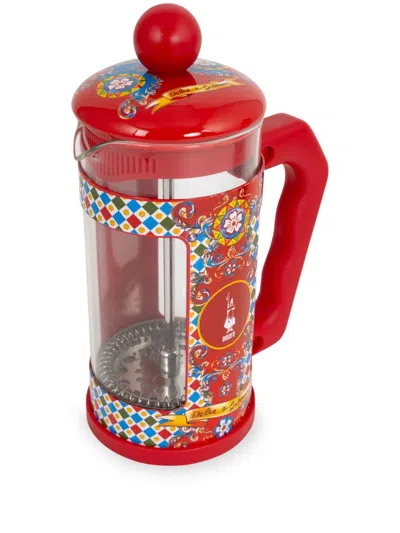 DOLCE & GABBANA X BIALETTI SMALL CARRETTO-PRINT FRENCH COFFEE PRESS