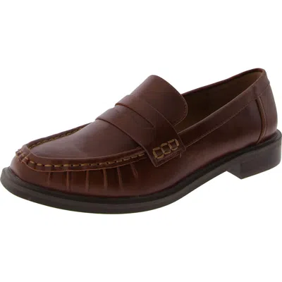 DOLCE VITA FREYR WOMENS FAUX LEATHER SLIP-ON LOAFERS