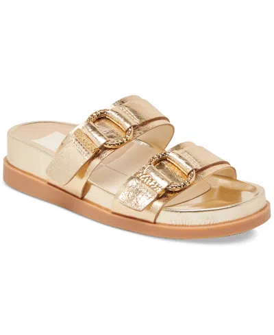 DOLCE VITA WOMEN'S SOYA DOUBLE BUCKLE FOOTBED SANDALS