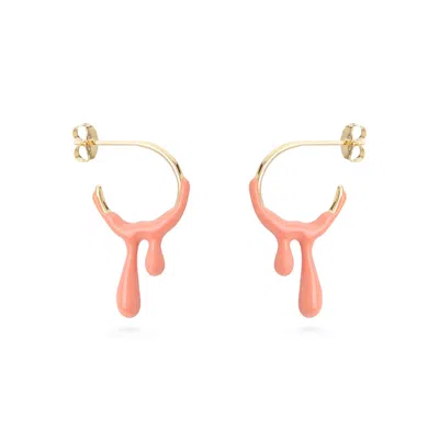 DOLCETTO DESIGNS WOMEN'S GOLD / YELLOW GELATO TANGERINE HOOP - GOLD