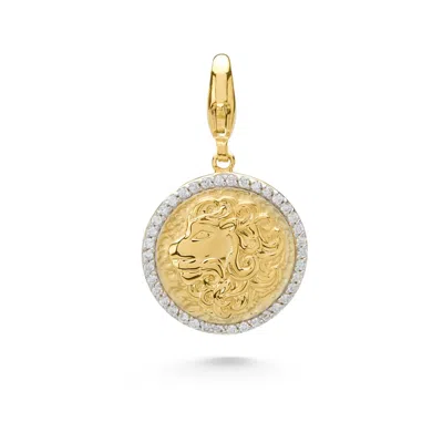 DOLCETTO DESIGNS WOMEN'S VIRTUS LION CHARM - RECYCLED GOLD & LAB GROWN DIAMONDS
