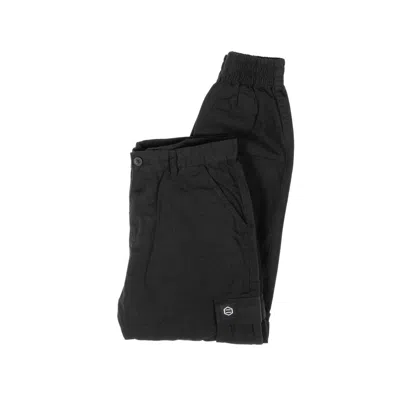 DOLLY NOIRE LONG MEN'S CARGO PANTS RIPSTOP BLACK