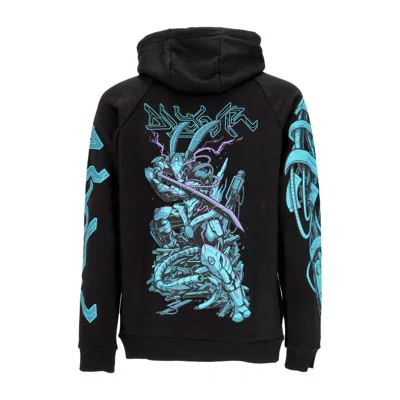 DOLLY NOIRE MEN'S LIGHTWEIGHT HOODED SWEATSHIRT NINJA RABBIT HOODIE BLACK