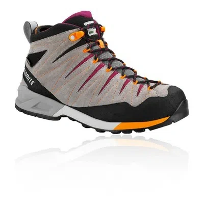 DOLOMITE DOLOMITE WOMENS CRODAROSSA MID GORE-TEX WALKING BOOTS GREY PURPLE SPORTS