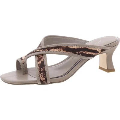 DONALD J PLINER WOMENS TOE LOOP CALF HAIR MULES