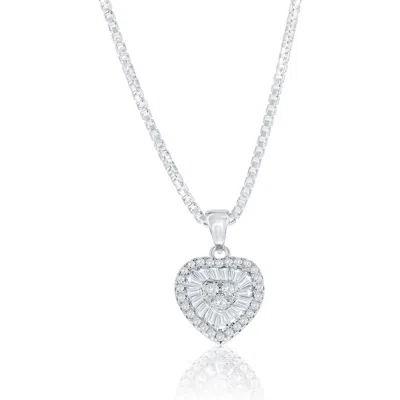 DONATELLO GIAN DONATELLO GIAN CRYSTAL HALO HEART NECKLACE
