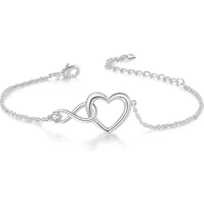 DONATELLO GIAN DONATELLO GIAN CRYSTAL INFINITY HEART BRACELET