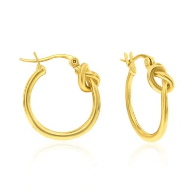 DONATELLO GIAN DONATELLO GIAN KNOTTED HOOP EARRINGS