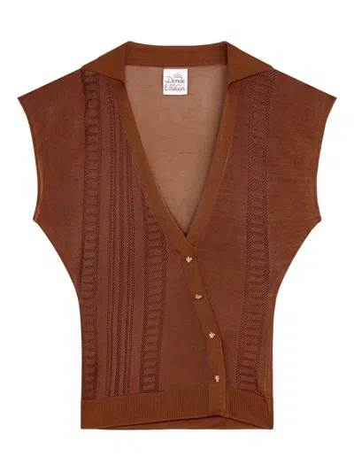 DONDE ESTEBAN GUAYABERA SEMI-SHEER TOP