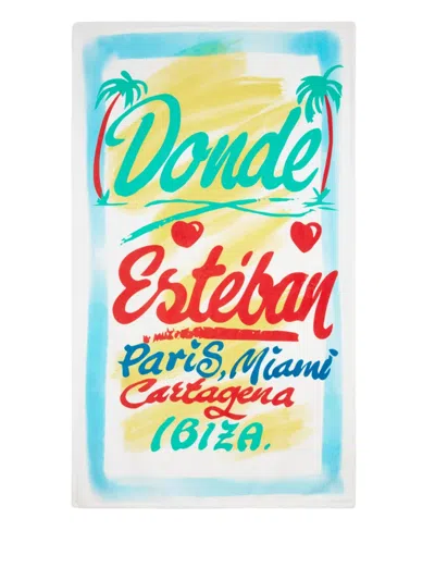 DONDE ESTEBAN LOGO-PRINT BEACH TOWEL