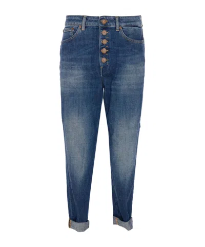 DONDUP BELT-LINED JEANS