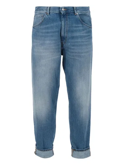 DONDUP COTTON STRAIGHT-LEG JEANS