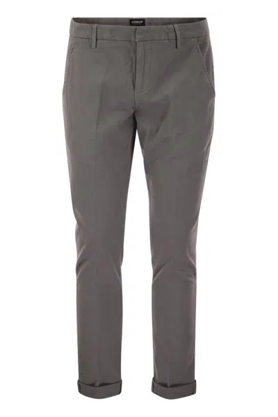 DONDUP DONDUP GAUBERT - SLIM-FIT GABARDINE TROUSERS