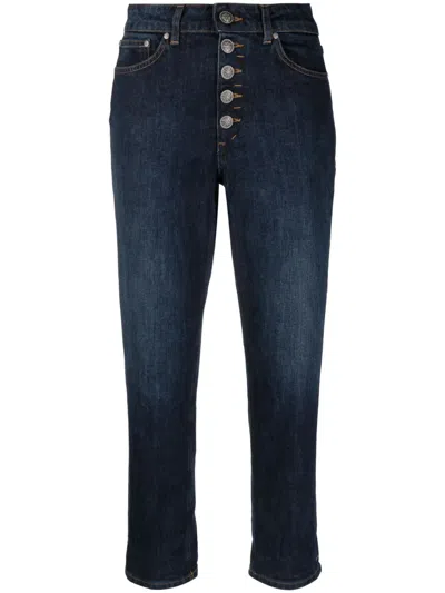 DONDUP HIGH-WAISTED CROPPED JEANS
