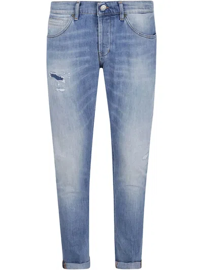DONDUP LIGHT-WASH SLIM-CUT JEANS