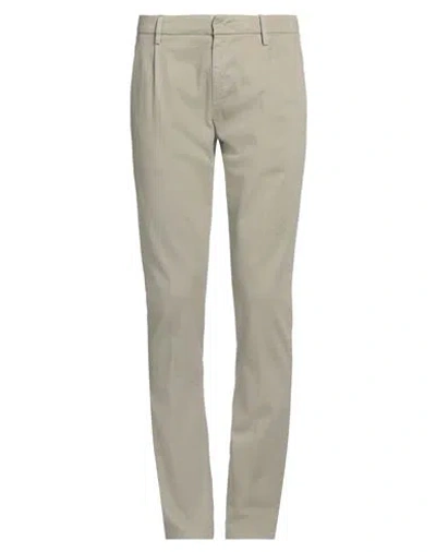 DONDUP DONDUP MAN PANTS SAGE GREEN SIZE 31 COTTON, ELASTANE