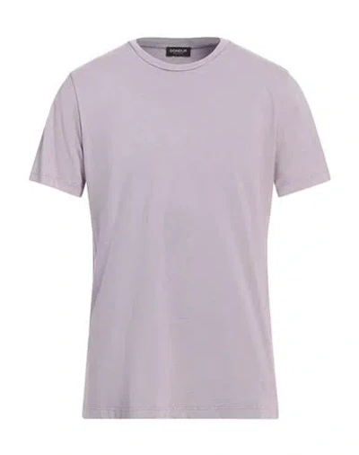 DONDUP DONDUP MAN T-SHIRT LILAC SIZE L COTTON