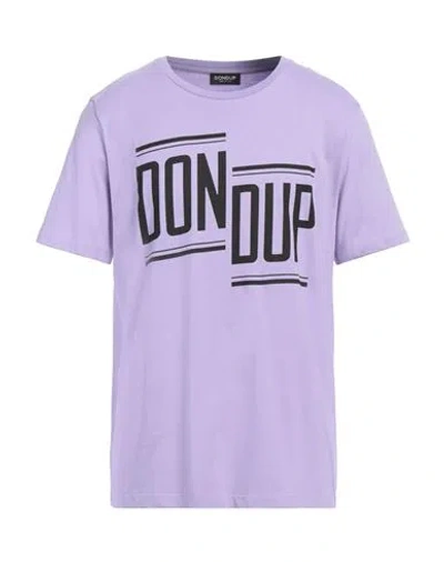 DONDUP DONDUP MAN T-SHIRT LILAC SIZE L COTTON